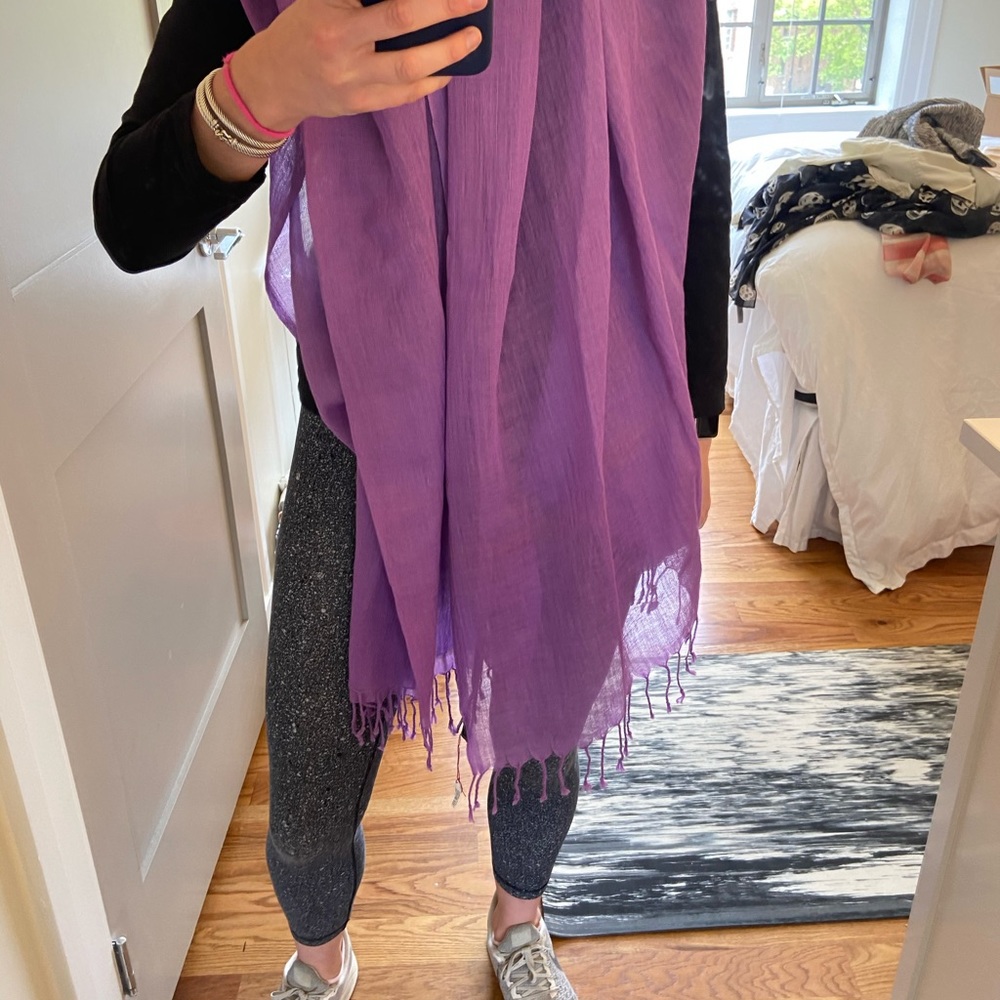 Purple Pashmina - Picture 6 of 6